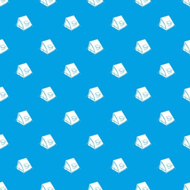 Sovyet çadır desen vektör kesintisiz mavi