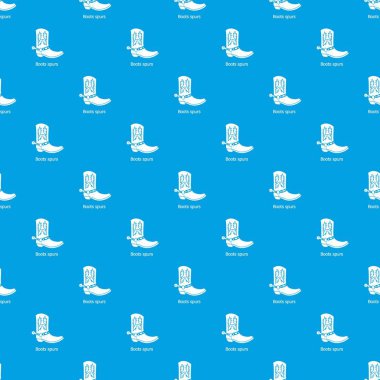 Önyükleme spurs desen vektör kesintisiz mavi