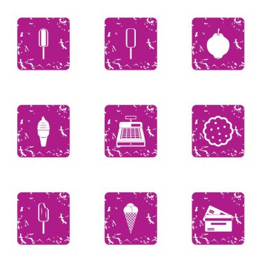 Nakit Resepsiyon simgeler kümesi, grunge tarzı