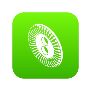 Yeşil simge vektör çiçek elbise düğme