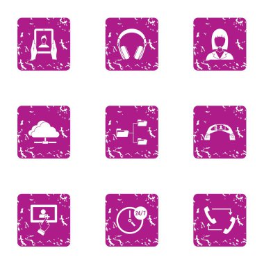 Rapor online simgeleri hazır, grunge tarzı