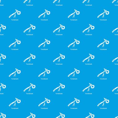 Tomahawk desen vektör kesintisiz mavi