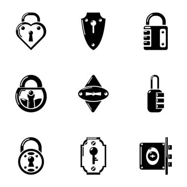 Çinli Icons set, basit tarzı