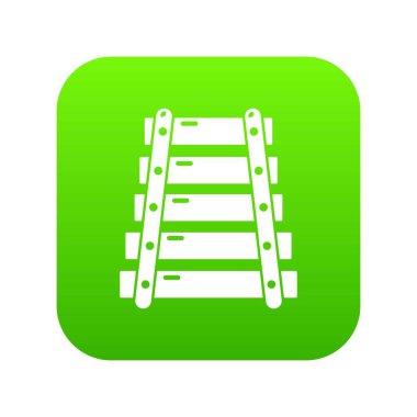 Ksilofon yeşil simge vektör