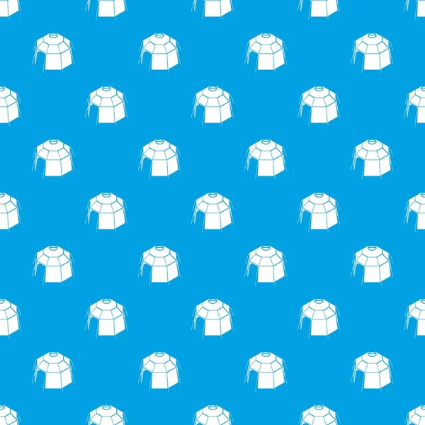 Altıgen çadır desen vektör kesintisiz mavi