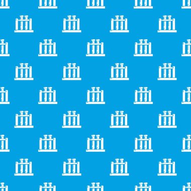 Tıbbi test tüpleri desen vektör kesintisiz mavi