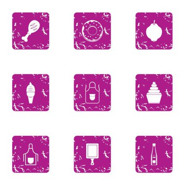 Buzlu şeker simgeler kümesi, grunge tarzı