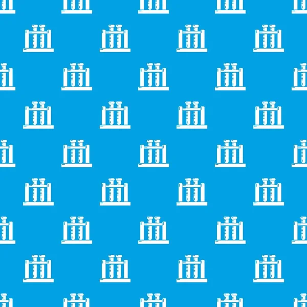 Tıbbi test tüpleri desen vektör kesintisiz mavi