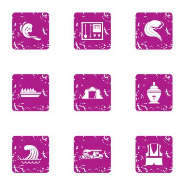 Su simgeler kümesi, grunge tarzı kurtarma