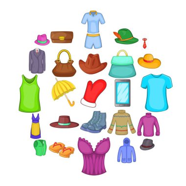 Mod simgeler kümesi, karikatür tarzı