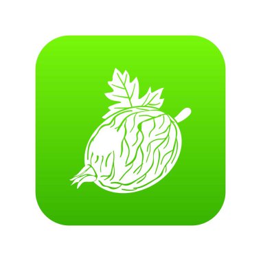 Bektaşi üzümü yeşil simge vektör