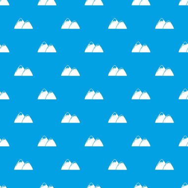 Dağ desen vektör kesintisiz mavi