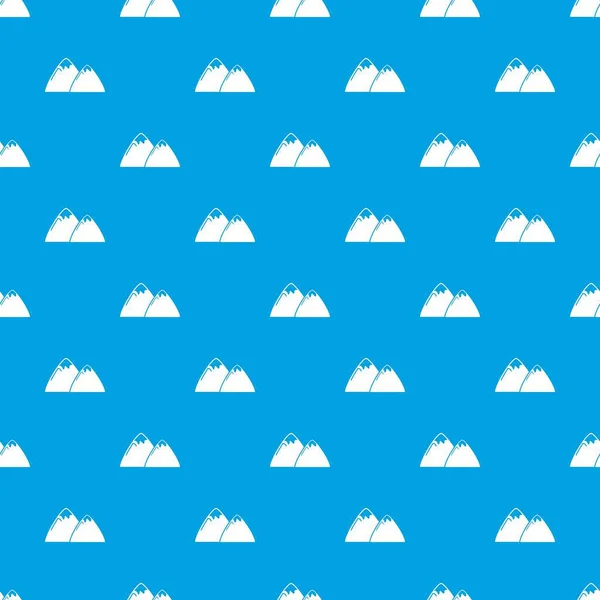 Góry niebieski bezszwowe wektor wzór — Wektor stockowy