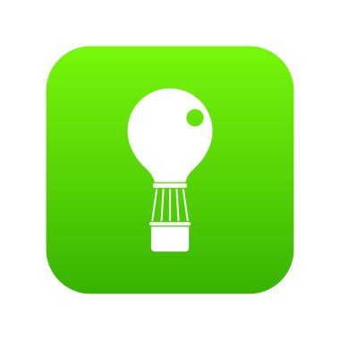 Aerostat simgesi dijital yeşil