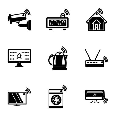 Denetim Icons set, basit tarzı