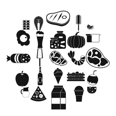 Tohum Icons set, basit tarzı