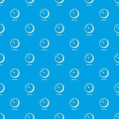 Bowling topu desen vektör kesintisiz mavi