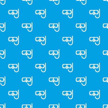 Dalış maske şnorkel desen vektör kesintisiz mavi