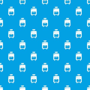 Seyahat çanta desen vektör kesintisiz mavi