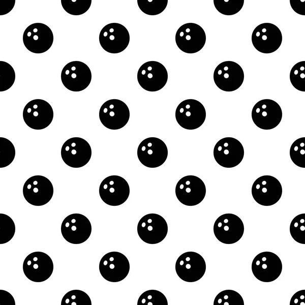 Bowling Bal Patroon Vector Naadloze Herhalen Voor Elke Web Design — Stockvector