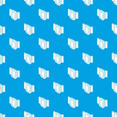 Kemer tokası desen vektör kesintisiz mavi