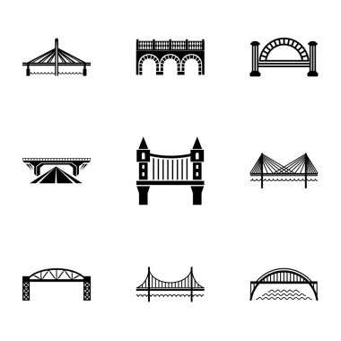 Kaldırım Icons set, basit tarzı