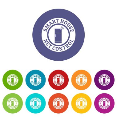 NET denetim simgeler renk beyaz arka plan üzerinde herhangi bir web tasarımı için vektör ayarla