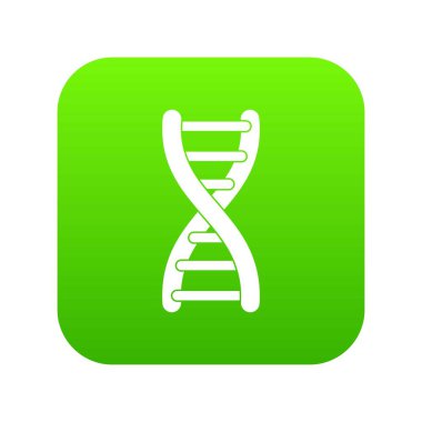 DNA iplikçik simgesi dijital yeşil