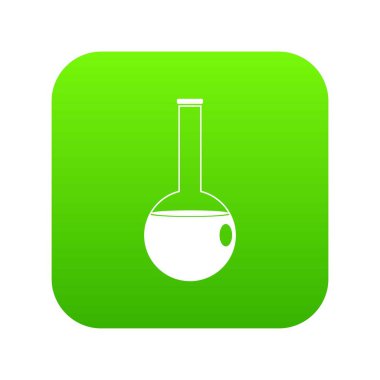 Kimyasal ölçek simgesi dijital yeşil