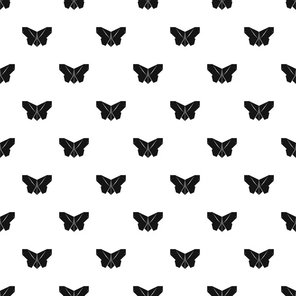 Origami mariposa patrón vector inconsútil — Vector de stock