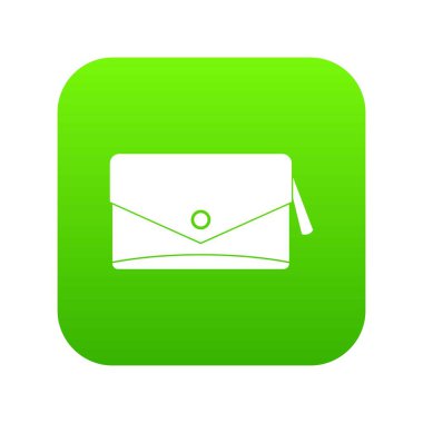 Küçük çanta simgesi dijital yeşil