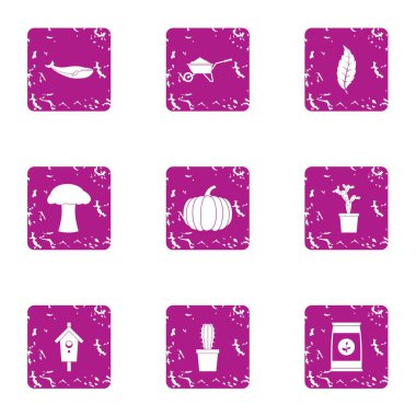 Özel arazi simgeler kümesi, grunge tarzı