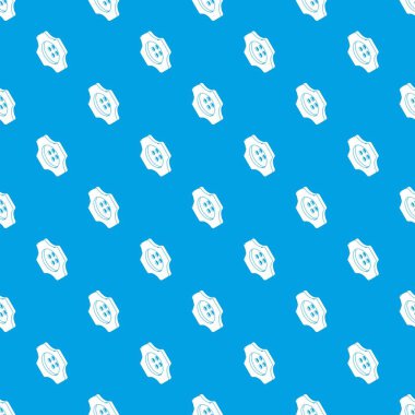 Dişli Giyim düğmesini desen vektör kesintisiz mavi