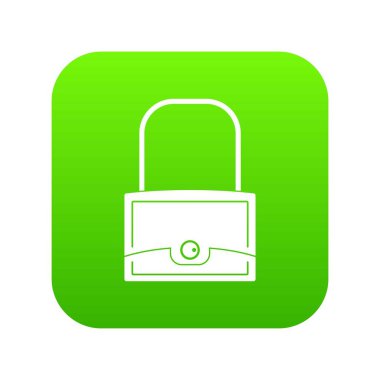 Küçük çanta simgesi dijital yeşil