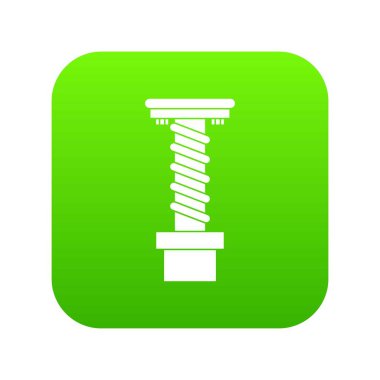 Spiral aracı simgesini dijital yeşil