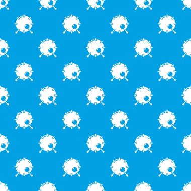 Davul desen vektör kesintisiz mavi