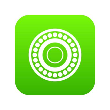 Rulman simgesi dijital yeşil