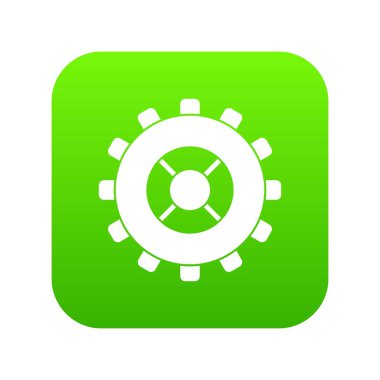 Dişli simgesini dijital yeşil