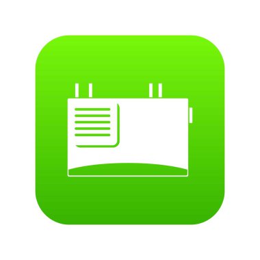 Duvar yönlendirici simgesi dijital yeşil