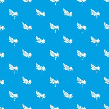 Ahududu desen vektör kesintisiz mavi