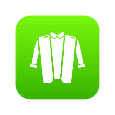 Hippi tarzı yeşil simge vektör