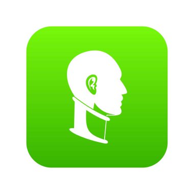 Servikal yaka simgesi dijital yeşil