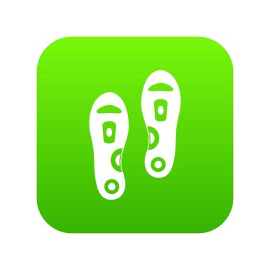 Ortopedik tabanlık simgesi dijital yeşil