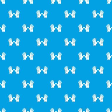 Bahçe eldiven desen vektör kesintisiz mavi