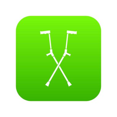 Diğer koltuk değneği simgesi dijital yeşil