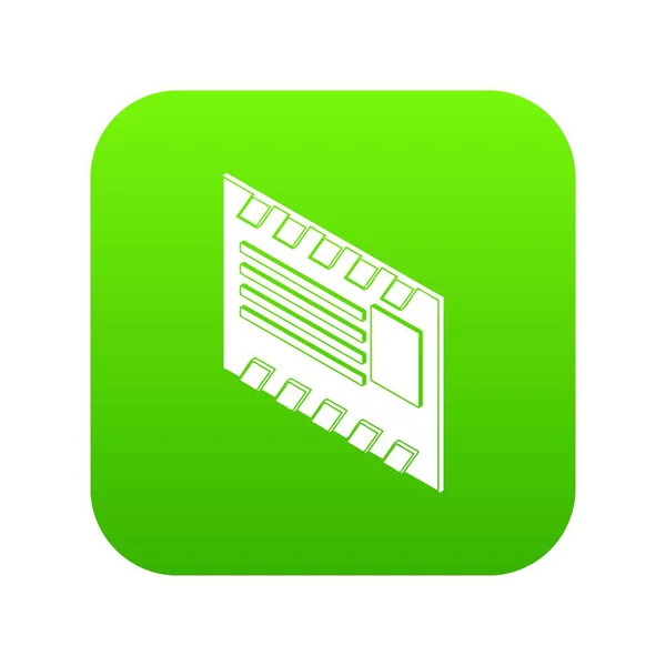 Postal envelop pictogram groen vector — Stockvector