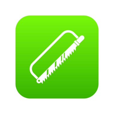 Sergical testere simgesi dijital yeşil