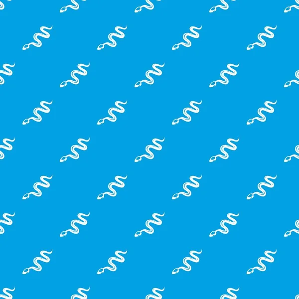 Tropikal yılan desen vektör kesintisiz mavi