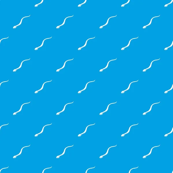 マンバ スネーク パターン ベクトル シームレスな青 — ストックベクタ