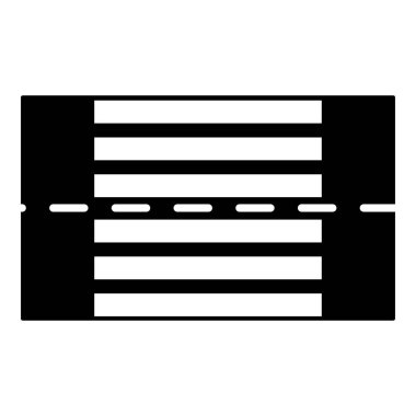 Yaya geçidi simgesi, basit tarzı.